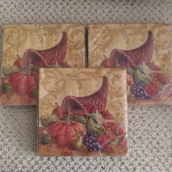Fall Napkins Guest Towels 6 Packages 20 Count Each Total 120 NEW In Packages - Picture 2 of 4
